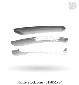 Watercolor strokes and texture. Vector design.