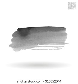 Watercolor strokes and texture. Vector design.