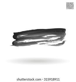 Watercolor strokes and texture. Vector design.