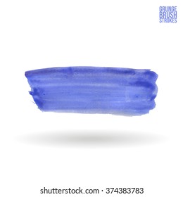 Watercolor strokes and texture. Vector design.