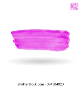 Watercolor strokes and texture. Vector design.