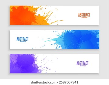 watercolor style abstract web business header layout for website backdrop vector