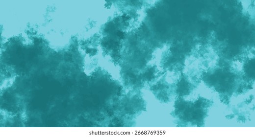 Aquarela estilo aqua nublado gradiente digital arte

