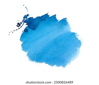 Aquarell Stil blau Farbe Fleck Textur Hintergrund Design Vektor