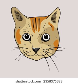 Watercolor  style hand drawing cat animal pets for poster or element design promotion fans 