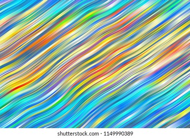 Patrón dibujado a mano de estilo acuarela con ondas, diseño de impresión de moda, patrón abstracto Hermoso fondo colorido brillante para el diseño de la cubierta, plantilla de ilustración verano, líneas de verano y tiras 