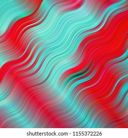 Padrão desenhado à mão estilo aquarela com ondas, Design de impressão de moda, Padrão abstrato Fundo colorido brilhante bonito para o projeto da tampa, modelo de ilustração verão, linhas de verão e tiras 