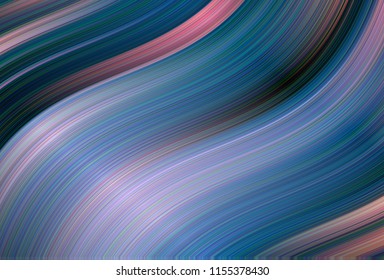 Watercolor Style Hand Drawn Pattern with Waves, Fashion Print Design, Abstract Pattern Beautiful Bright Colorful Background for Cover Design, Illustration Template Summer, Summer Lines and Strips 