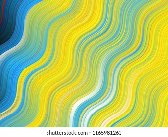 Patrón dibujado a mano de estilo acuarela con ondas, diseño de impresión de moda, patrón abstracto Hermoso fondo colorido brillante para el diseño de la cubierta, plantilla de ilustración verano, líneas de verano y tiras 