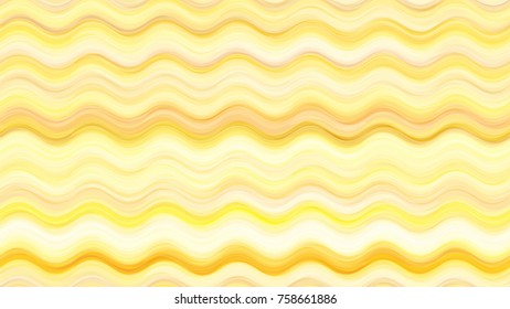 Watercolor Style Hand Drawn Seamless Pattern with Waves. Fashion Print Design. Cover, Ad Design Texture. Holiday, Fabric Wavy Striped Background.
