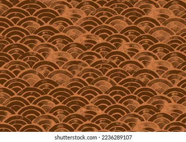Watercolor style Japanese pattern illustration background