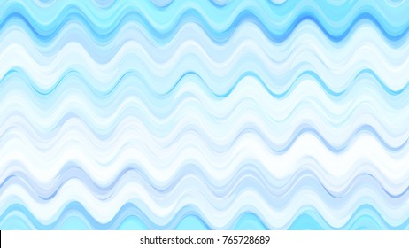 Watercolor Style Seamless Hand Drawn Pattern with Waves. Fashion Zigzag Texture with Brush Strokes. Cloth, Textile Zigzag Marine Background. Holiday Seamless Wavy Striped Seamless Pattern.