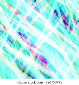 Watercolor Style Striped Seamless Pattern. Hand Drawn Pattern Design with Stripes. Festive Fashion Background. Holiday, Party, Cover, Banner, Cloth, Textile, Ad Texture