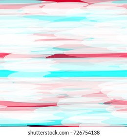 Watercolor Style Striped Seamless Pattern. Hand Drawn Pattern Design with Stripes. Festive Fashion Background. Holiday, Party, Cover, Banner, Cloth, Textile, Ad Texture