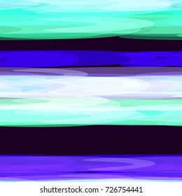 Watercolor Style Striped Seamless Pattern. Hand Drawn Pattern Design with Stripes. Festive Fashion Background. Holiday, Party, Cover, Banner, Cloth, Textile, Ad Texture