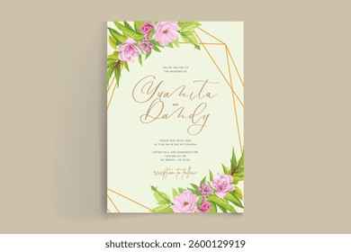watercolor summer floral card Background
