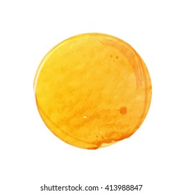 Watercolor summer sun background vector design