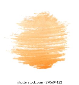 watercolor sun, vector illustration, isolated on white background