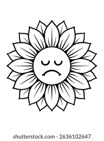 Watercolor sunflowers icons sombols emoticon background 