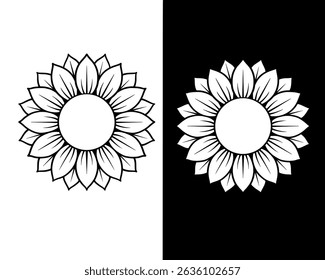 Watercolor sunflowers icons sombols emoticon background 