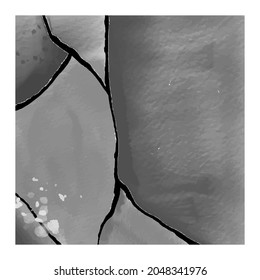 Watercolor template post for social media