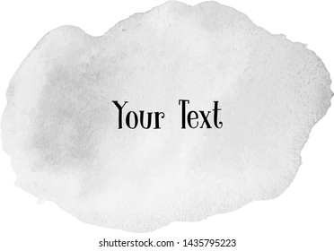 Watercolor text bubble. Banner for text