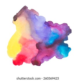 Watercolor texture, background, blots. Vector