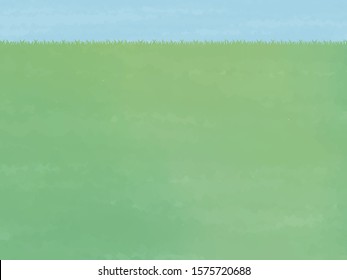 watercolor texture background image grassland and sky