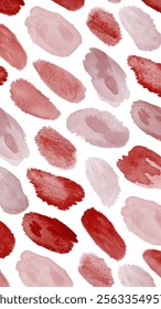 Watercolor texture background, soft red hues, artistic brush strokes, abstract design, seamless pattern, creative decor.