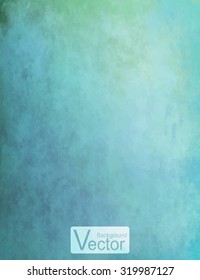 Watercolor texture blue background. Eps 10 vector.