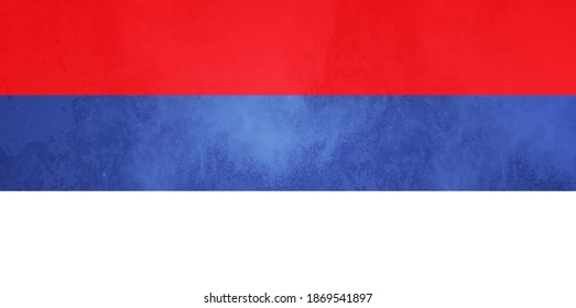 Watercolor texture flag of Republika Srpska. Creative grunge flag of Republika Srpska country with shining background