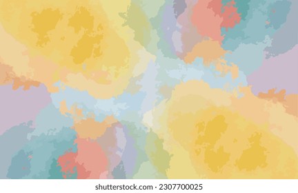 Watercolor texture gradient background with bright multicolor
