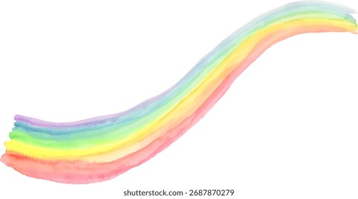 Textura em aquarela, vetor de gradiente do arco-íris
