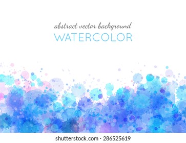 Watercolor texture. Vector background. Handmade abstract illustration.