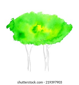 Watercolor texture. Vector. Can be used for wallpaper, background, surface textures, pack, web page. Blobs, stain, paints blot.