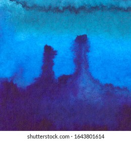 Watercolor texture, vector colorful hand painted background, aquarelle gradient