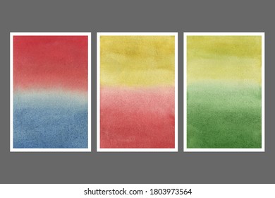 Conjunto de fondo de banner web de textura de color de agua