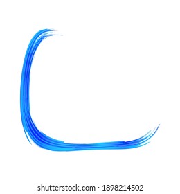 Watercolor Textured Background. Isolated Splash on White Backdrop. Classic Blue and Indigo Sale Banner Brushstroke. Gradient Paintbrush. Vector Brush Stroke. Abstract Fluid Splash. 