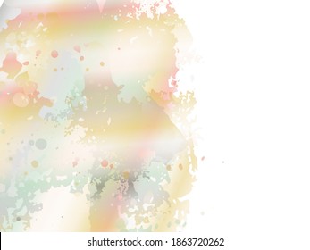 Fondo texturado de color de agua. Estroque del pincel del vector. Esplash fluido Resumen Arcoiris.  Pincel de pancarta de venta. Pincel de degradado. Splash aislado sobre fondo blanco.