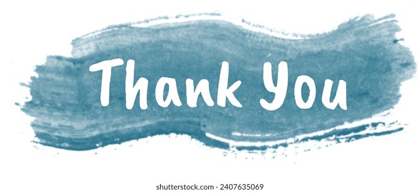 Watercolor Thank You Card — Blue Splash Design