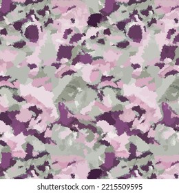 Watercolor tie dye camouflage pattern for fabric print