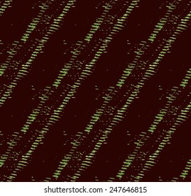 Watercolor tire track seamless pattern, isolated on black. Abstract grunge tyre imprint repeating vector background. Used for wallpaper, pattern fills, web page background, surface textures. 