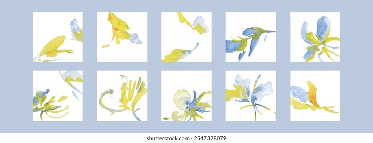 Acuarela. Fondo de Ilustración vectorial de pétalos de flores de tacto de acuarela. Ilustración de acuarela de flores. Fondo de pétalos elegantes dibujados a mano.