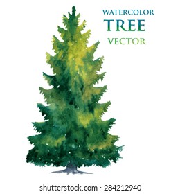 Watercolor tree