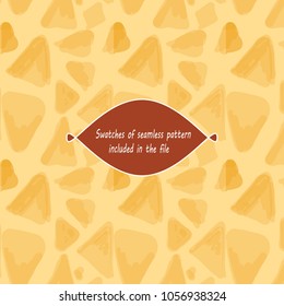 Watercolor triangles vector pattern triangles pattern. Geometrical background