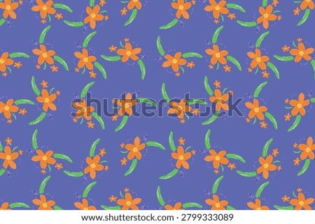 Watercolor tropical lily seamless pattern for resort active wear