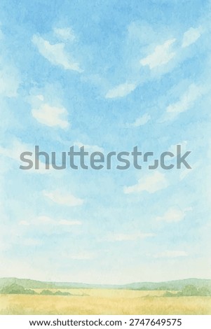 watercolor under the open sky background