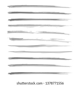 Watercolor Underline Set Collection Vector
