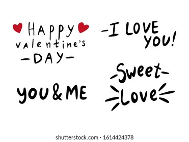 Watercolor Valentine's Day elements set with heart, origami, arrow, gift box, love. hand painted isolated on a white background, for Valentine's Day greeting card, wedding card lettering