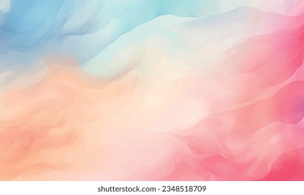 Watercolor vector abstract background, pattern, texture. For design, pastel colors